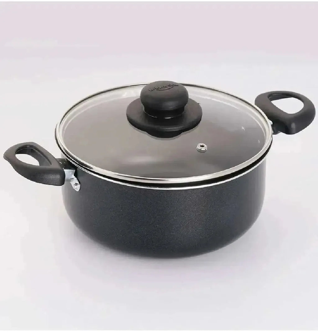 🔥 LIQUIDACIÓN DE STOCK: Juego De Ollas Universal 13 Piezas Antiadherente Color Negro 🍲🍚